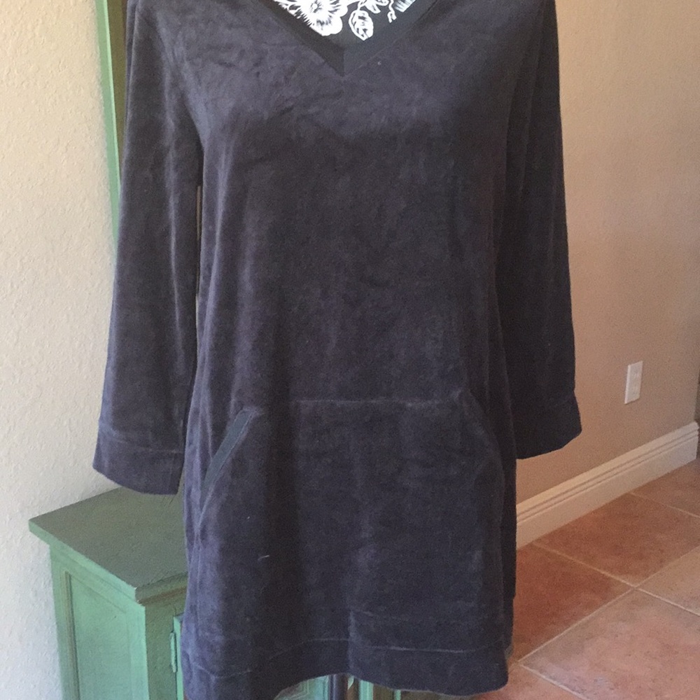 Velour tunic